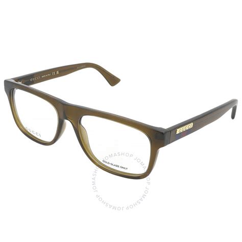 Gucci Demo Rectangular Men's Eyeglasses GG1117O .